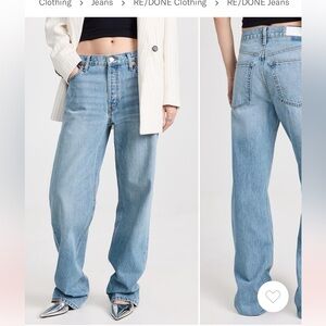 RE/Done Loose Long Jeans in Wasted Indigo 27